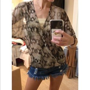 Snakeskin top